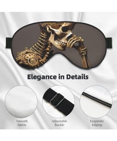 SSIMOO Skeleton Sleep Mask - Adjustable Breathable & Fashionable Eye Mask for Comfortable Sleep | International Shipping - Buy Online on GoSupps.com