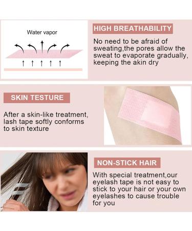 Eyelash Tape Lash Extension Supplies Eyelash Adhesive Tape 2.5cm Breathable Waterproof Portable Soft Silicone Gel Lash Extension Tape (Pink) - Buy Online on GoSupps.com