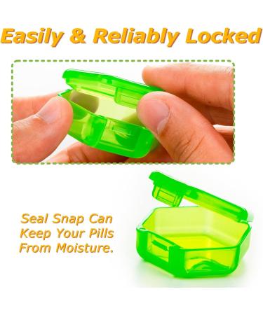 Monthly Pill Organizer - 30-Day Portable Pill Box with Labels for Vitamins Medicine & Supplements - One-Time-a-Day Rainbow Design - Buy Online on GoSupps.com