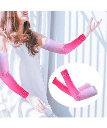 WskLinft 1 Pair Arm Sleeve -pilling Breathable Fine Stitching Quick-drying Arm Sleeve for Exercise Pink - Buy Online on GoSupps.com
