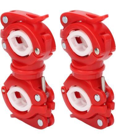 Walker Cane Holder 2 Sets Quick Installation Wheelchair Walking Cane Holder 360 Degree Rotation for Electric Scooter (Red White) - Buy Online on GoSupps.com