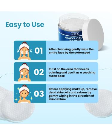 Glycolic Acid Resurfacing Pads, 15% Ultra Pure Glycolic Acid & 2% Salicylic Acid Exfoliating Peel for Face, Keeps Skin Smooth and Prevents Wrinkles and Lines, Radiant Skin Renewal - 60 Pads - Buy Online on GoSupps.com