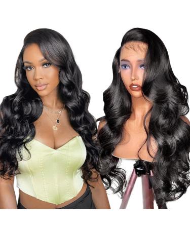 16 Inch Body Wave 13X4 HD Lace Front Wigs Human Hair Wigs For Black Women 180 Density Transparent Lace Frontal Wigs Human Hair Brazilian Virgin Real Glueless Wig Human Hair With Baby Hair Can Be Dyed 16 Inch Body Wave HD Lace Wig
