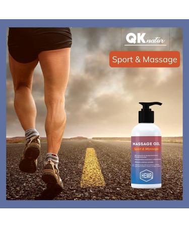 Hemp Oil Cold Pressed with Arnica Extract - 250 ml Muscle Regeneration Massage Oil for Pain Relief in Back Shoulders Knees & Joints - Buy Online on GoSupps.com