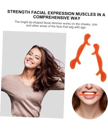 minkissy Orthotics Exerciser Smile Maker Inspiratory Muscle Face Slim Exerciser Sweat Suit Mouth Exerciser Smile Shaping Tool Lip Plumper Tool Sports Muscle Trainer Man Silica Gel 11.5X2.5cm Orange - Buy Online on GoSupps.com