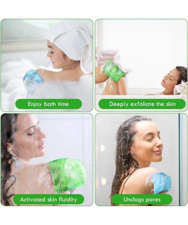 URAQT 5Pcs Asian Exfoliating Gloves Dual-Sided Korean Exfoliating Gloves Body Scrub Glove Bath SPA Exfoliating Mitts Dead Skin Remover Gloves Deep Body Scrubber for Women and Men 5 Pcs - Buy Online on GoSupps.com