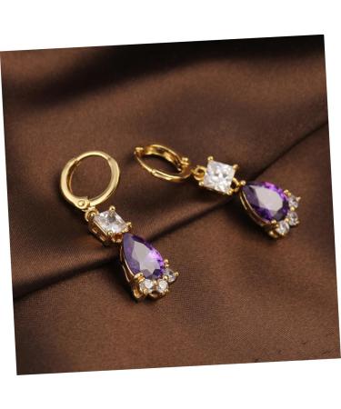 COHEALI 2 Pairs Earings for Women Women s Earrings Post Earrings for Women Womens Earrings Zircon Ear Rings Small Fresh Earrings Women Ear Rings Miss Purple Small and Fresh Jewelry Purplex3pcs mediumx3pcs - Buy Online on GoSupps.com