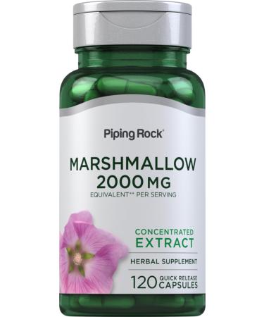 Piping Rock Marshmallow Root Supplement | 120 Capsules | Herbal Concentrated Extract | Non-GMO Gluten Free