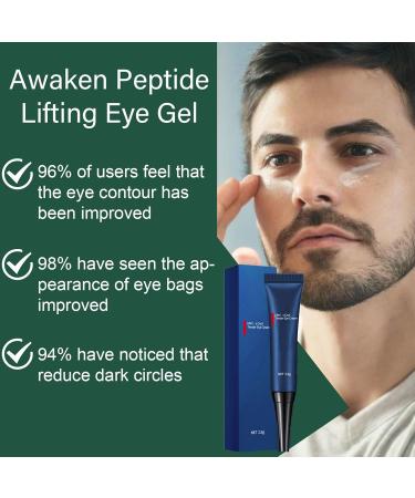 Men's Eye Cream - Anti Aging Caffeine Gel for Dark Circles & Puffiness | Hydrating Peptide Formula for Wrinkles & Bags - Buy Online on GoSupps.com
