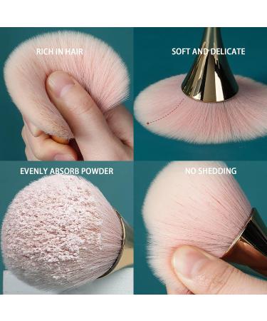 Vottcker Soft Nail Dust Brush - Professional Nylon Nail Art Powder Brush for Manicure and DIY Designs - Buy Online on GoSupps.com