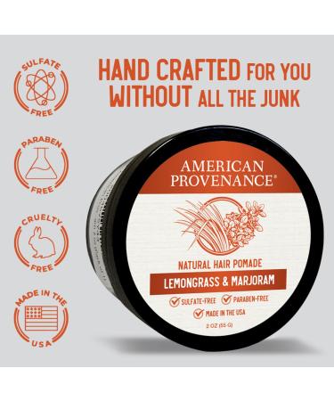 American Provenance Lemongrass and Marjoram Deodorant and Hair Pomade Bundle - Buy Online on GoSupps.com