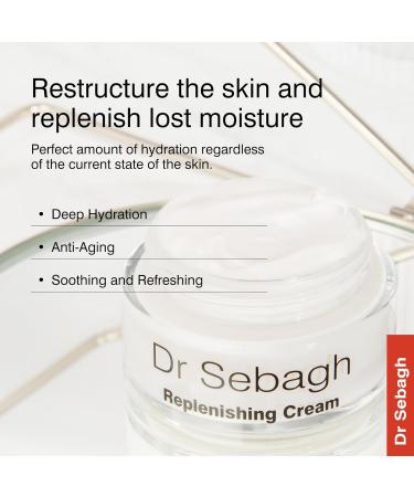 Dr Sebagh Replenishing Cream | Retinol & Collagen Moisturizer for Repairing & Hydrating Skin - Soothes Irritation & Calms Redness - Vitamin E & Ceramides - 1.7 fl Oz - Buy Online on GoSupps.com