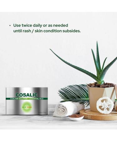 Salve Coal Tar Soap 75gm 2.64oz with Tea Tree & Aloe Vera | Relieves Dry Itchy Skin | Pack of 2 - Buy Online on GoSupps.com