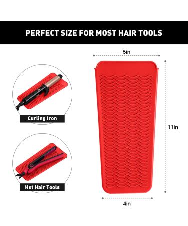 ZAXOP Silicone Mat Pouch for Hot Hair Tools - Resistant & Stylish (Red) - Buy Online on GoSupps.com