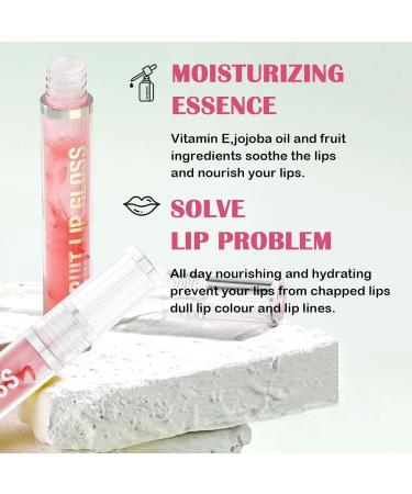Strawberry Lip Protection Lip Balm Lip Oil No-Sticky Hydrating Lip Protection Anti-Drying Natural Lip Care All Day Moisturizing Care Lip Repair Lip Plumper Gloss - Buy Online on GoSupps.com