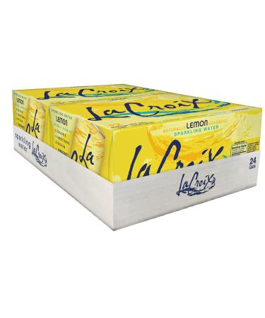 LaCroix 21239 Sparkling Water, Lemon, 12 oz Can, 24/Carton 12 Fl Oz (Pack of 1) - Buy Online on GoSupps.com