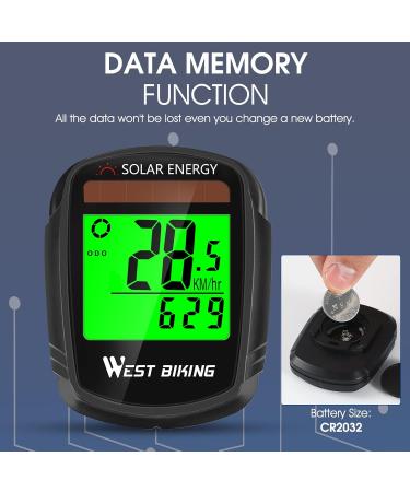 Buy ICOCOPO Solar-Powered Wireless Bicycle Computer - Waterproof LCD Backlight Multifunctional Tacho & Mileage Counter for Ultimate Cycling Performance - Buy Online on GoSupps.com