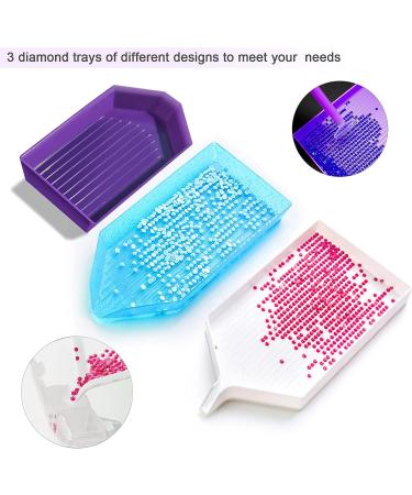 Inifus 70pcs 5D DIY Diamond Painting Accessories - Purple Diamond Embroidery Box and Roller - Ideal Tools for Adults and Kids - Buy Online on GoSupps.com