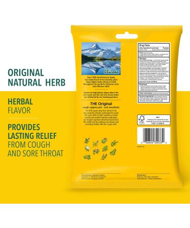 Ricola Original Natural Herb Cough Drops - 50 Drops | Soothing Throat Relief & Natural Cough Suppressant - Buy Online on GoSupps.com