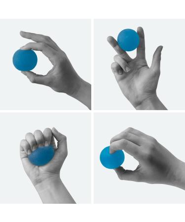 Therapy Gel Ball Hand Trainer | High-Quality Hand Muscle Trainer | Finger Stretch & Anti-Stress Ball (Dark Blue) | Ideal for Coaches & Therapy - Buy Online on GoSupps.com