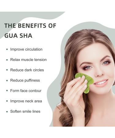 Premium Natural Jade Gua Sha Facial Tools for Face & Body | Enhance Your Beauty Ritual - Buy Online on GoSupps.com