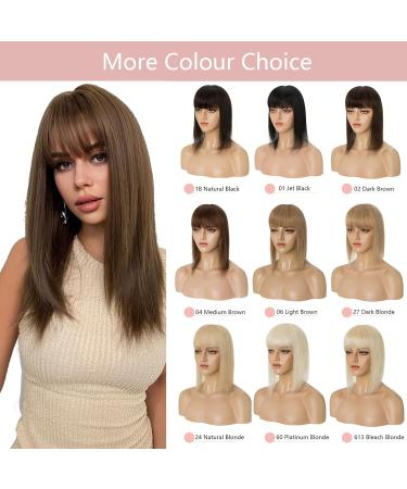 Silk-Co Clip-In Hair Topper Extensions | Real Remy Hair 11cm Length Dark Brown - Soft & Naturally Smooth - Buy Online on GoSupps.com