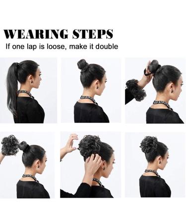 Create Idea 2-Piece Black Hair Ties for Updos Curly & Messy Hair Perfect for Weddings Parties & Evening Events - Buy Online on GoSupps.com