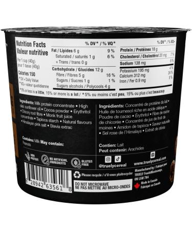 Truely High Protein Cereal Cups Pack of 12 (Cocoa) - Buy Online on GoSupps.com