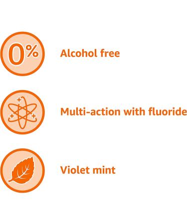 Amazon Basics Anticavity Fluoride Mouthwash - Alcohol Free, Violet Mint, 1 Liter (33.8 Fl Oz) - 1-Pack - Buy Online on GoSupps.com
