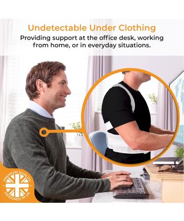 LyfeFocus S1 Premium Invisible Posture Corrector for Men & Women - White Medium, Pack of 1 - Buy Online on GoSupps.com