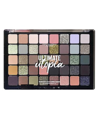 EONFAVE Smoky Eyeshadow Palette 40 Colors Matte Shimmer Eyeshadow Palette High Pigmentation Soft Smooth Powder High Saturation Glitter Eye Makeup