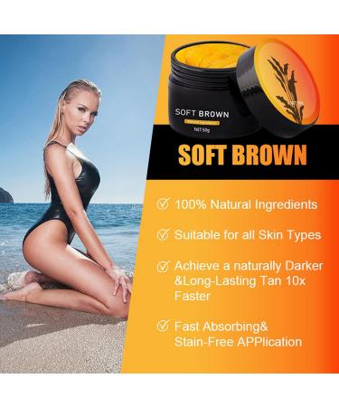 2PCS Luxury Intensive Tanning Gel, Soft Brown Intensive Tanning LuxeGel Natural TanningAccelerator Cream Gel for Outdoor Sun, Achieve Natural Tan Skin - Buy Online on GoSupps.com