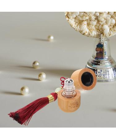 Beaupretty Roll On Bottle 1ml Wooden Essential Oil Roller Bottle Refillable Rollerball Bottle Mini Sample Vials Cosmetic - Buy Online on GoSupps.com