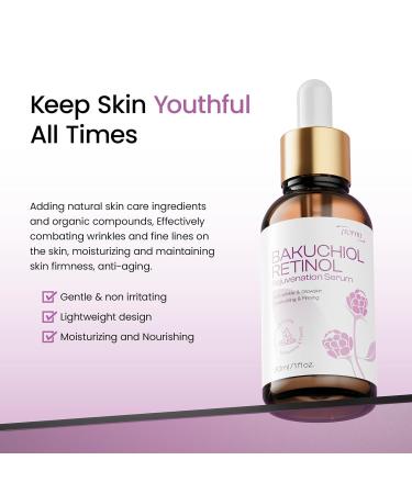 Bakuchiol Retinol Serum Alternative for Face: Bakuchiol Serum With Vitamin B5 and 2% Hyaluronic Reduce Black Spots Suitable for women and men - Buy Online on GoSupps.com
