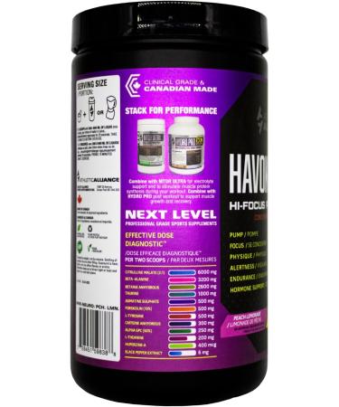 Havok-Neuro - Hi-Focus Pre-Workout Powder 40 Servings (Peach Lemonade) - Buy Online on GoSupps.com