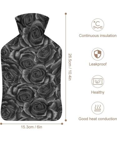 Plush Hot Water Bottle with Cover - 26.5x15.3cm Hand Warmer for Adults & Children | International Shipping Available - Buy Online on GoSupps.com