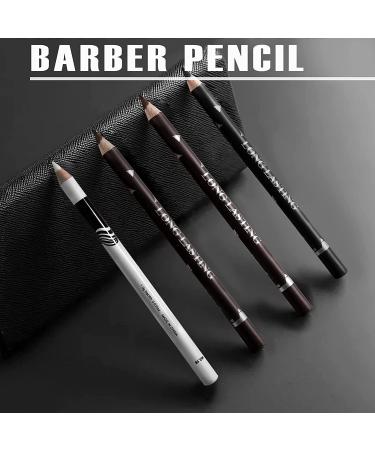 NewBang 12PCS Barber Pencil Hairline & Beard Outliner Pencils Set with Sharpener - Men & Women (Black White Dark Brown Light Brown) - Buy Online on GoSupps.com