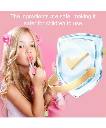 Leryveo Toddler Lip Gloss Lipstick for Toddlers | 2Pcs Lipstick Set Makeup and Pretend Play for Little Girl Real Washable Cosmetic Suitable for Toddlers - Buy Online on GoSupps.com