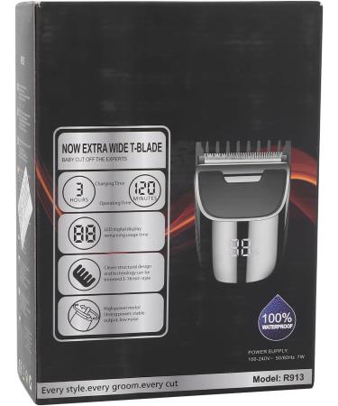 Wireless Hair Trimmer Waterproof Trimmer with High Precision Hair Clipper Small and Lightweight Easy to Handle Suitable for Trimming Flat and Bald Heads At Home Waterproof - Buy Online on GoSupps.com