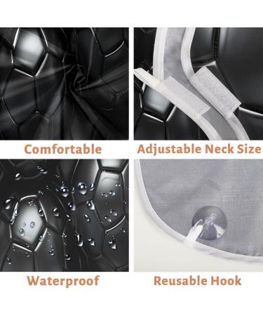 Black Ball Beard Bib Apron | Beard Hair Catcher for Men | Perfect Father's Day & Christmas Gift | Includes 2 Suction Cups - Buy Online on GoSupps.com