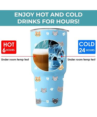 KEDRIAN Cat Mom Tumbler 30oz  Perfect Cat Gifts For Cat Lovers  Cat Cup  Cat Mugs  Cat Lover Gifts For Girls  Cat Lover Gifts For Women  Cat Gifts For Women  Cat Mom Gifts For Women  Cat Water Bottle - Buy Online on GoSupps.com