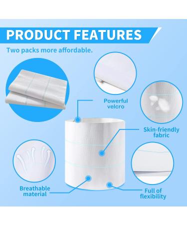 SIWEI 2 Pack Abdominal Binder Post Surgery Stomach Compression for Men and Women - (30-45) 3 PANEL - 9 (2 Pack) 30-45 WHITE - Buy Online on GoSupps.com