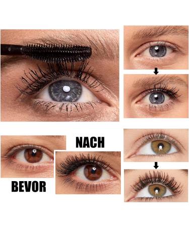 EONFAVE Mascara waterresistant black longlasting mascara for definition and volume smudgeproof and sweatresistant for extremely long eyelashes artificial eyelash effect - Buy Online on GoSupps.com