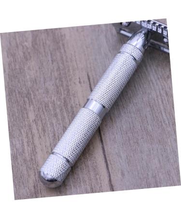 Shop Minkissy Steel Safety Razor - Structured Design Double Edge Razor for Men | Quality Wooden Handle Perfect for Smooth Shaving - Buy Online on GoSupps.com