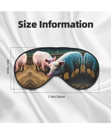 Shop Pigs in Farm Print Unisex Sleeping Eye Mask | Soft Comfortable & Light-Blocking for Relaxation - Buy Online on GoSupps.com