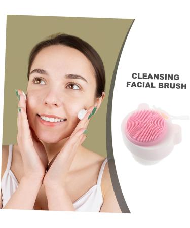 Angoily Man face Brush Multifunctional Washing Device Silica Gel Frosted Cleaner White Handle Shower for Body Silicone Bath Scrubber Cleansing Brush 5.50X5.00X2.00CM - Buy Online on GoSupps.com