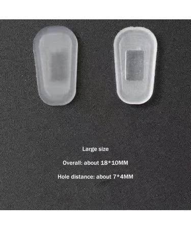 50 Pairs Push-In Eyeglass Nose Pads - Soft Silicone & Transparent - Comfortable Eyewear Accessories for International Shipping - Buy Online on GoSupps.com