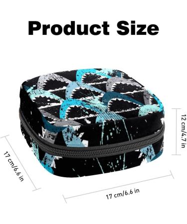Stylish Shark-Tongue Menstruation Pad Bag with Zipper - Women's Tampon & Napkin Collective Bag | Ideal for Girls - Buy Online on GoSupps.com