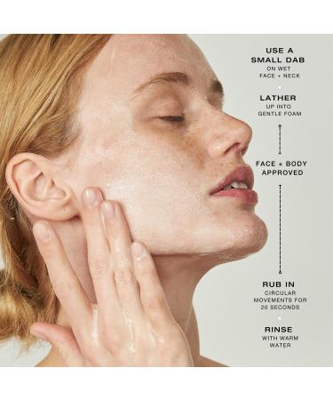 BIBA DE SOUSA Daily Cleanser - Exfoliating Face & Body Wash for Normal Oily Blemished Skin | Illuminates & Refines Skin (8 oz) - International Shipping Available - Buy Online on GoSupps.com