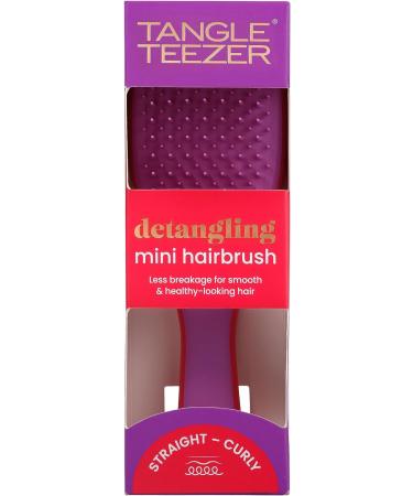 Tangle Teezer Mini Detangler Hairbrush | Gentle on Wet Hair | Two-Tiered Teeth | Ideal for Kids & Travel | Reduces Knots & Breakage | Morello Cherry & Violet - Buy Online on GoSupps.com